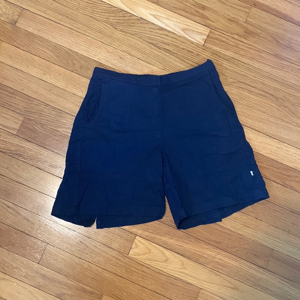 The Shop Mid-Thigh 100% Indian Cotton Shorts in Navy